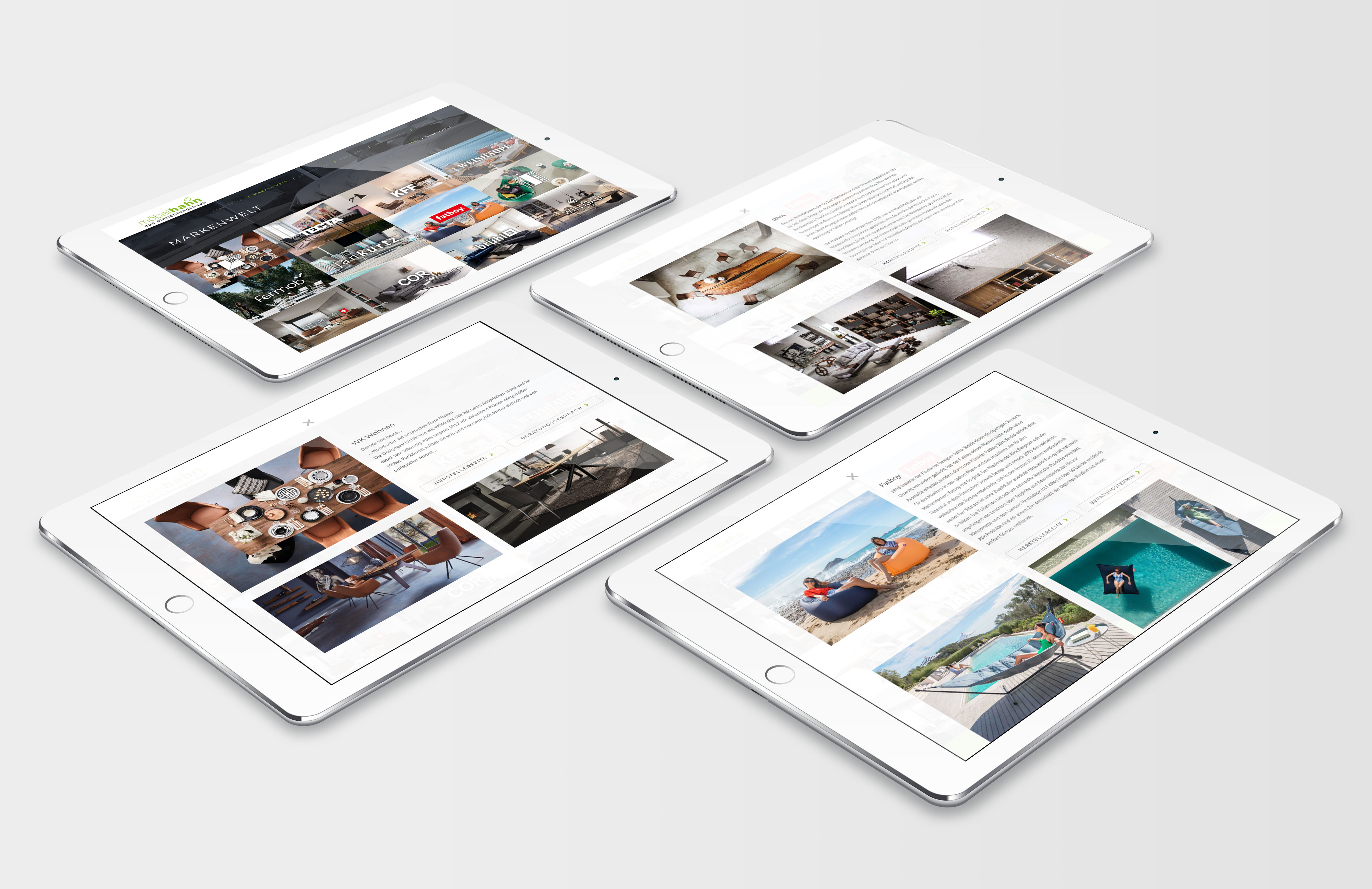 Möbel Hahn MockUp Webseite