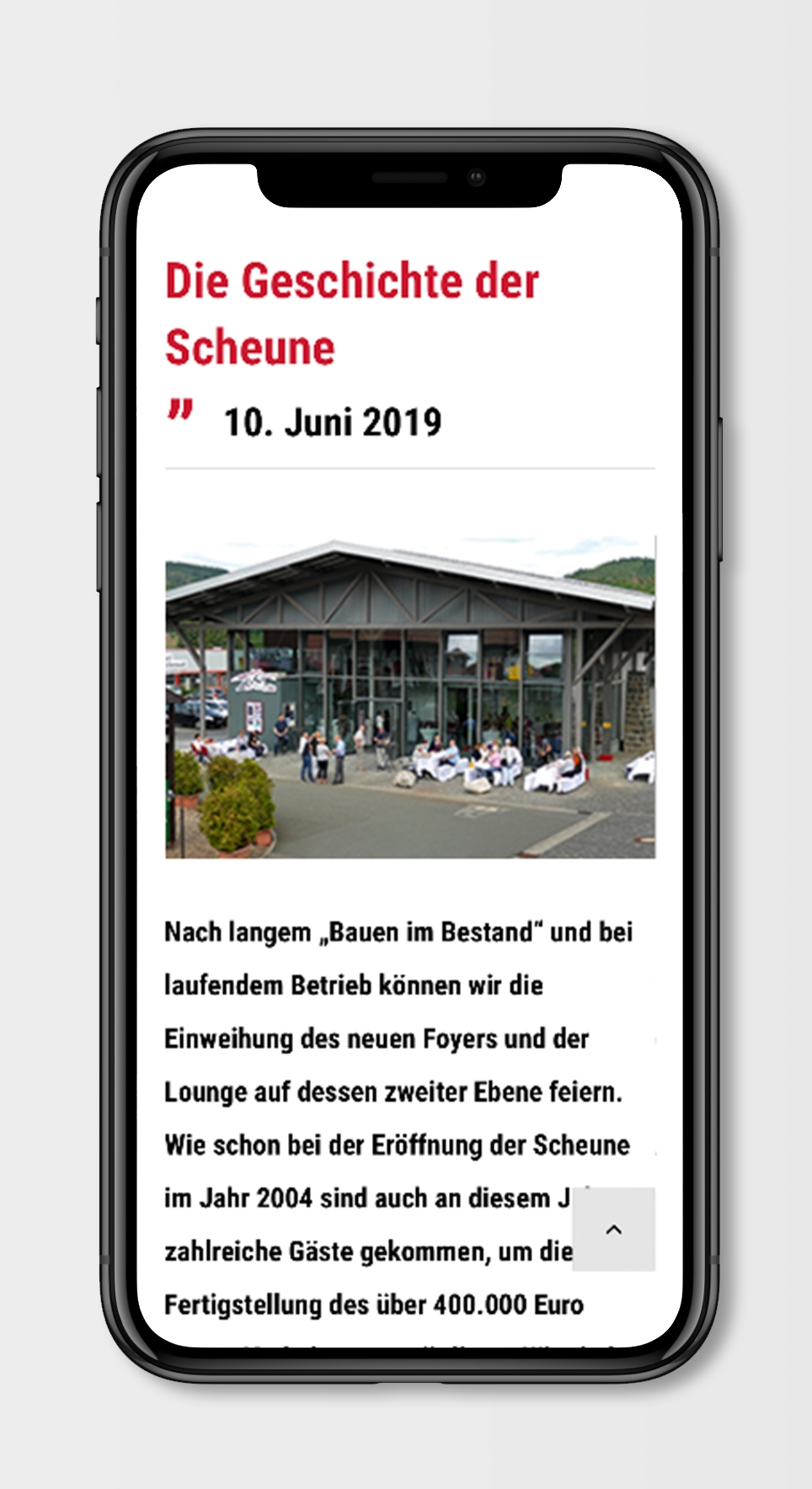 MockUp Webseite Kulturscheune Herborn