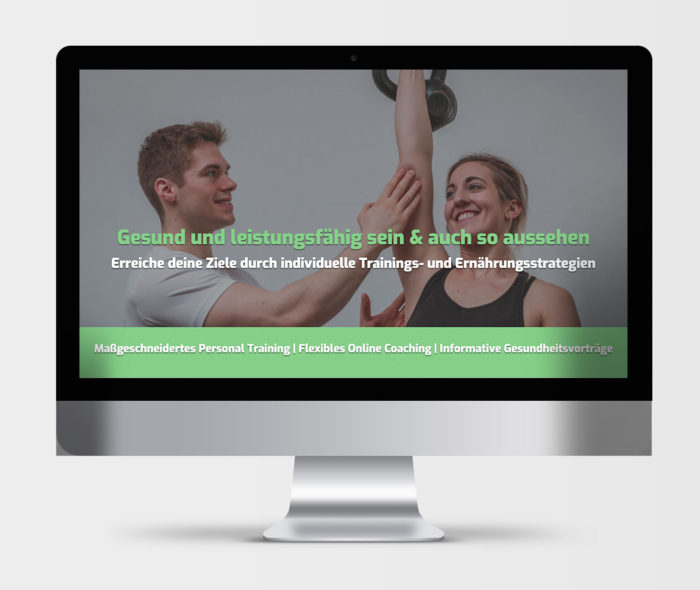 MockUp Webseite Personaltrainer Jannik Luehs