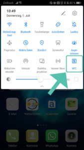 NFC-Aktivierung
