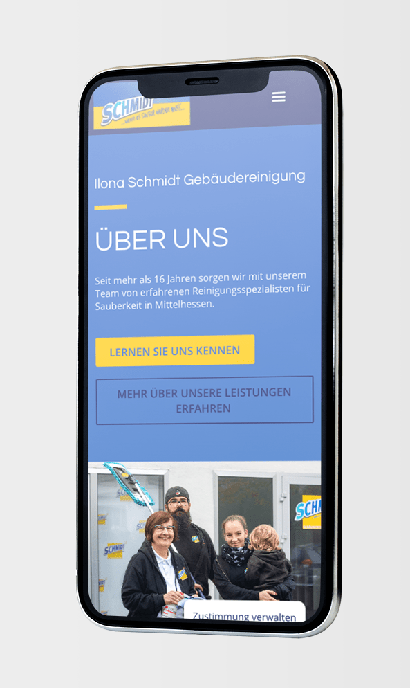 Ilona Schmidt Gebäudereinigung Web-Relaunch